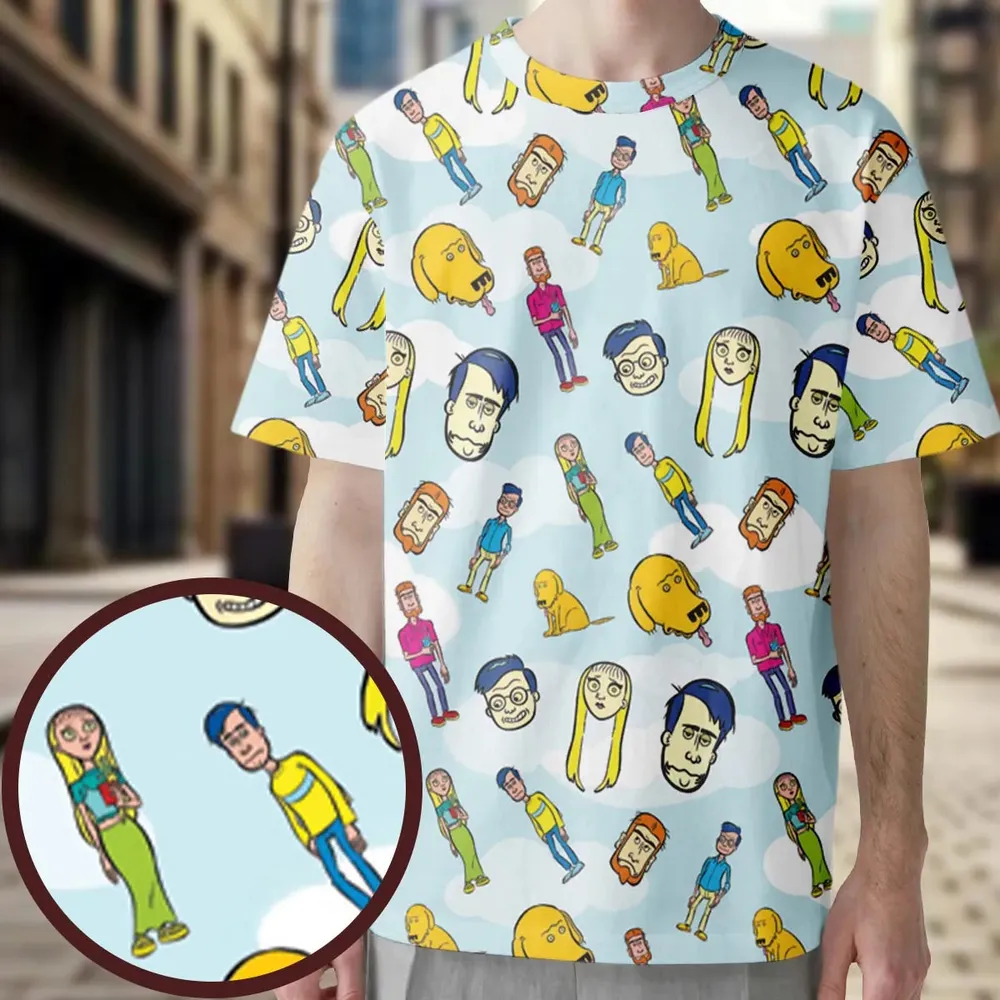 Mission Hill Characters All-Over Print Unisex T-Shirt - 3