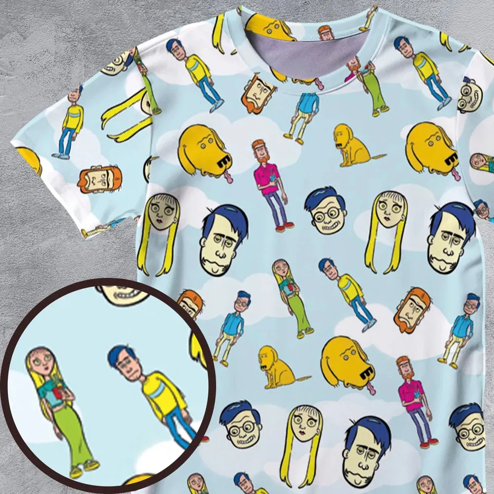 Mission Hill Characters All-Over Print Unisex T-Shirt - 4