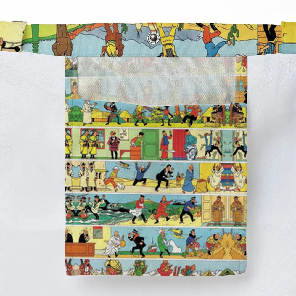 The Story Of Tintin Large Tote Bag - 3