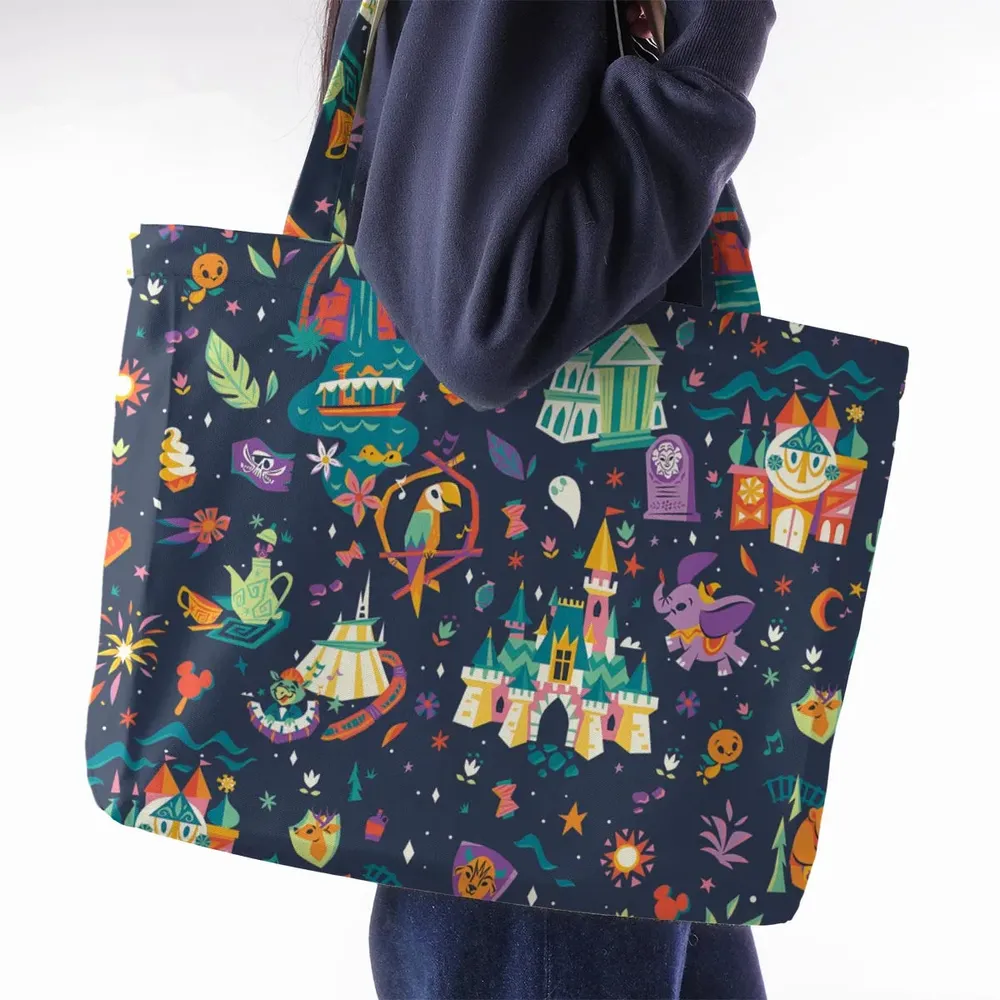Magic Kingdom Theme Large Tote Bag - 2