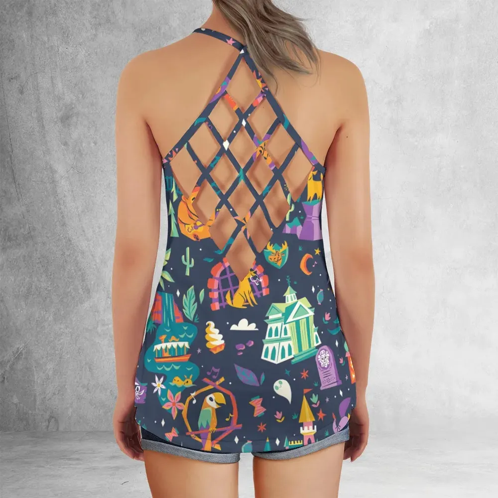 Magic Kingdom Theme Criss Cross Tank Top - 3