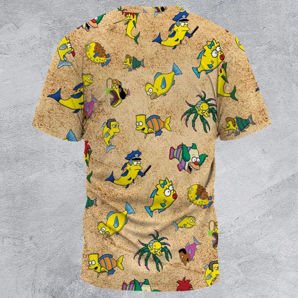 Shrimpsons The Simpsons All-Over Print Unisex T-Shirt - 2