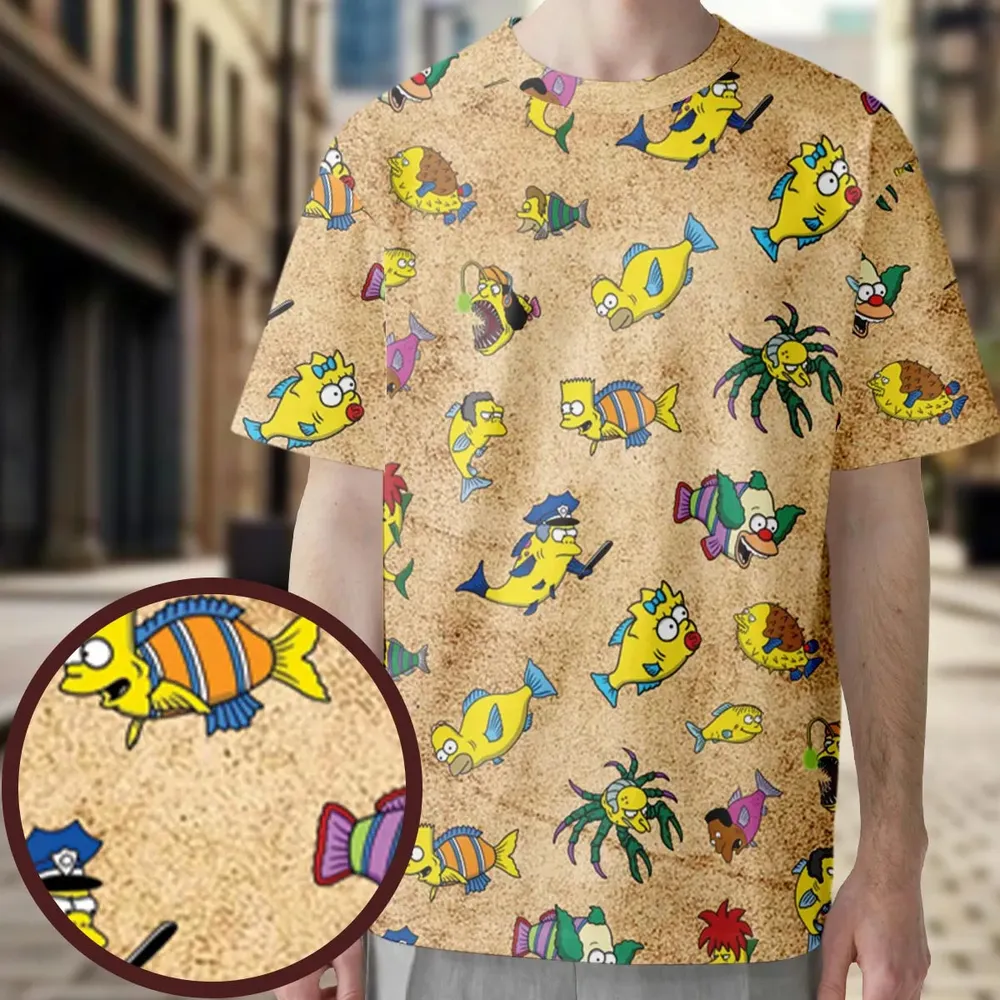 Shrimpsons The Simpsons All-Over Print Unisex T-Shirt - 3