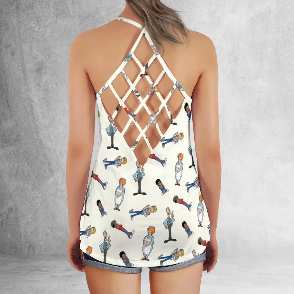 Different Strokes Drip Criss Cross Tank Top - 3