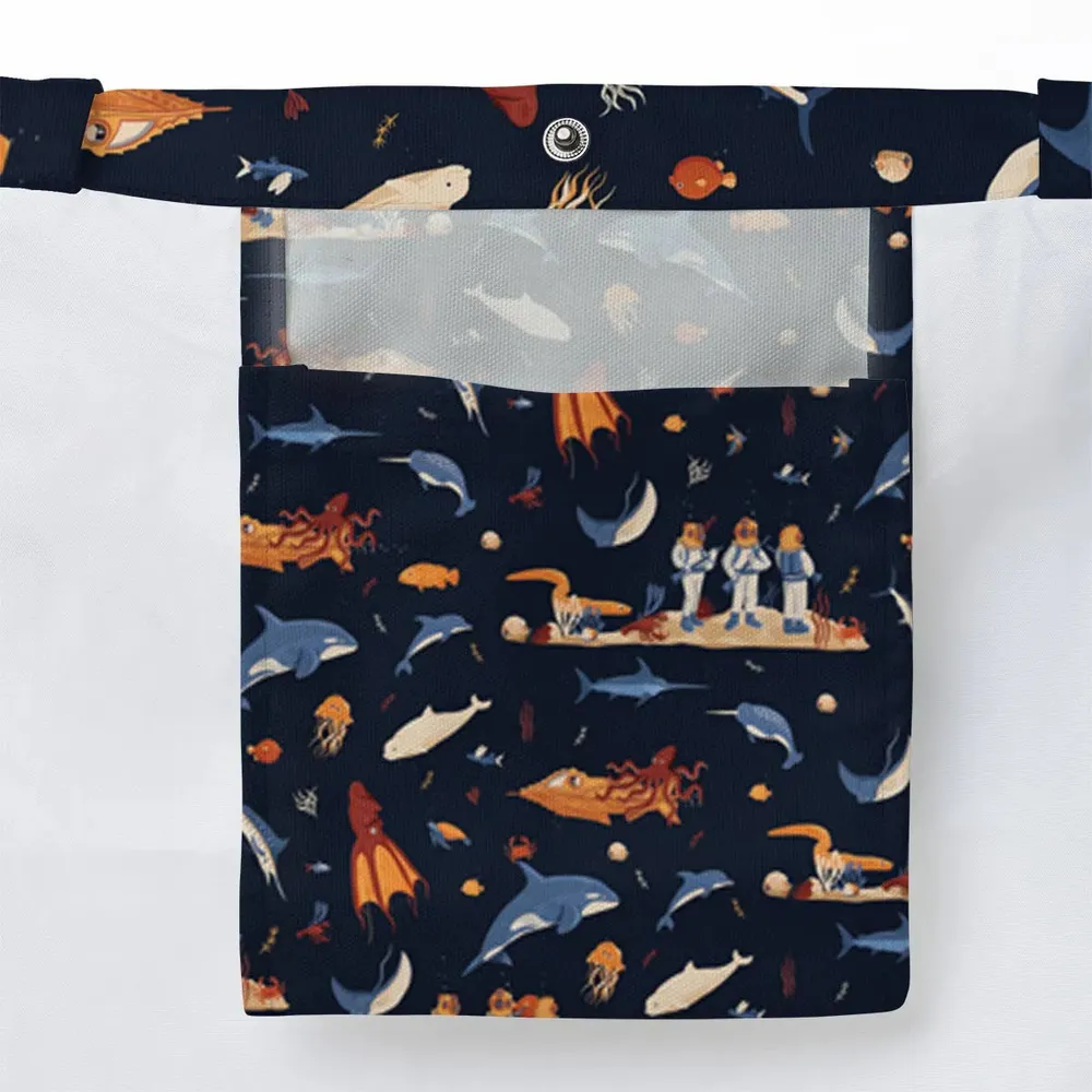 Around The Word Under The Sea Large Tote Bag - 3