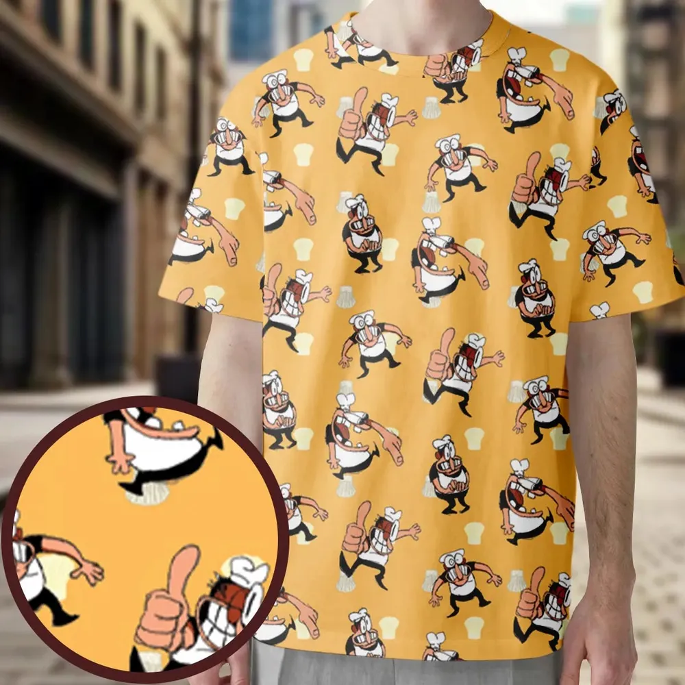 Peppino Sprites Pizza Tower All-Over Print Unisex T-Shirt - 3