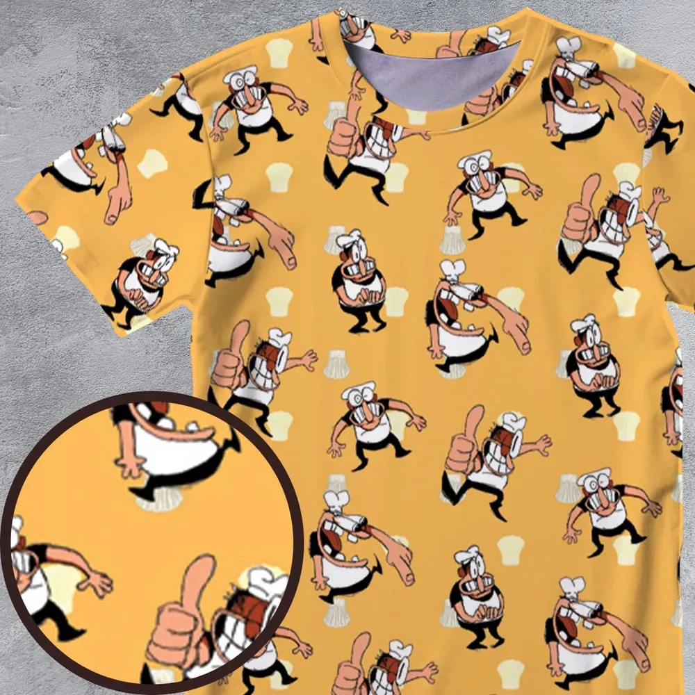 Peppino Sprites Pizza Tower All-Over Print Unisex T-Shirt - 4