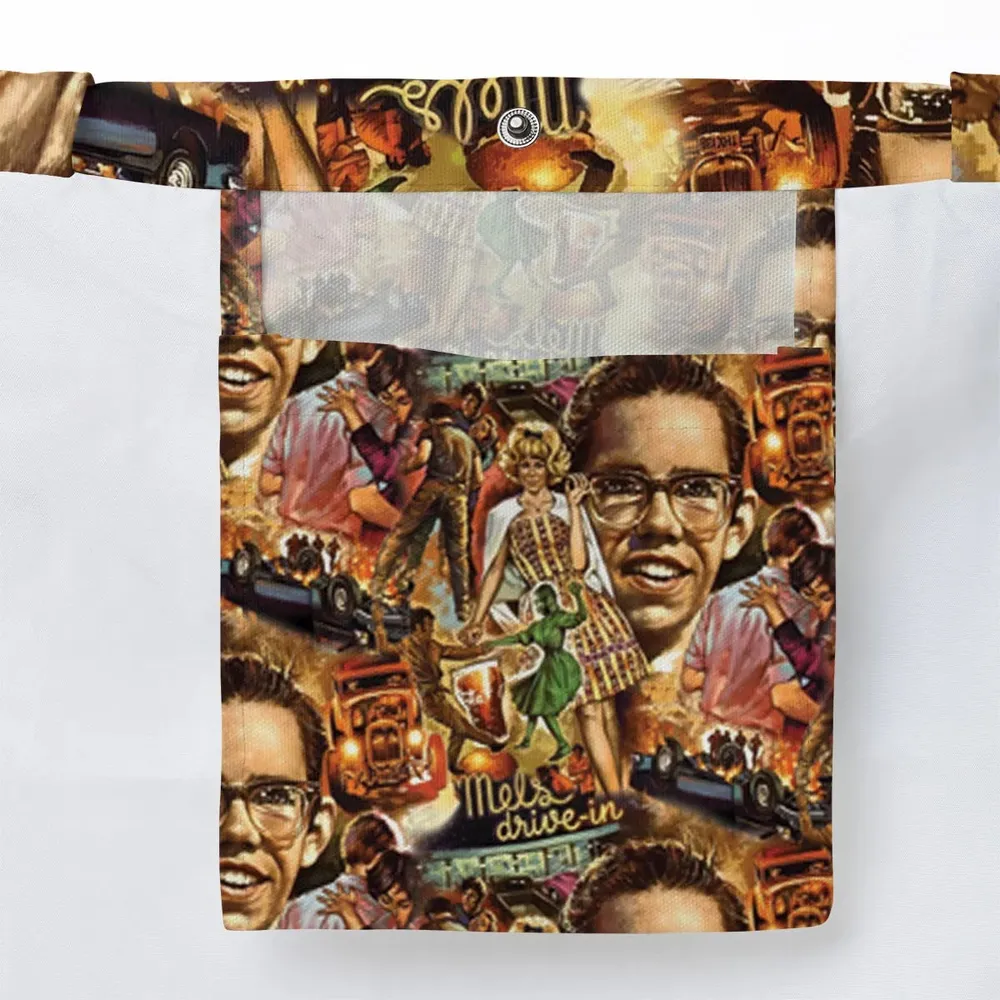 American Graffiti' cast on the movie Large Tote Bag - 3