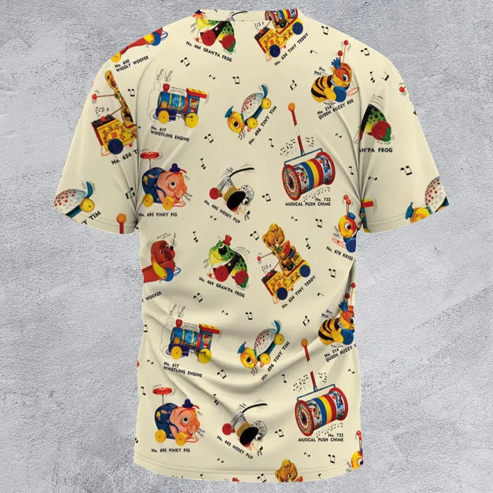 Vintage FP Toys All-Over Print Unisex T-Shirt - 2