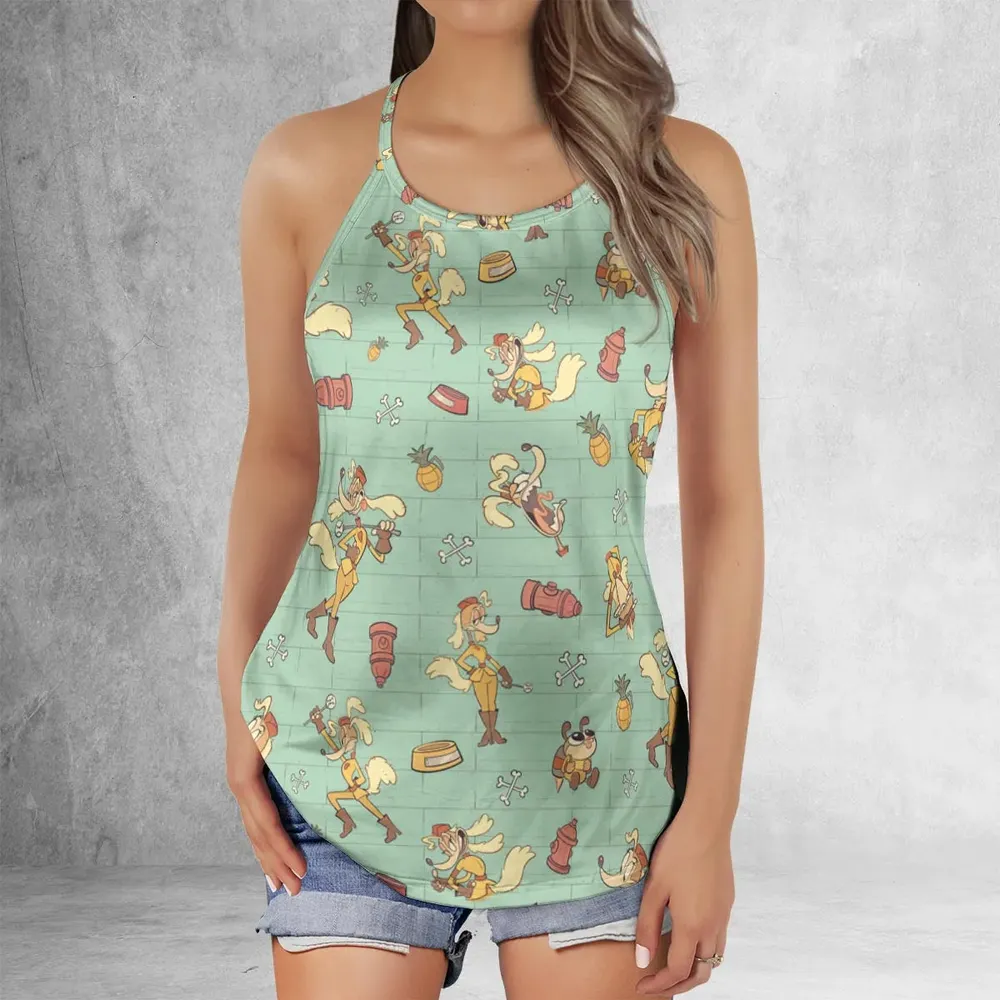 Sergeant O'Fera Cuphead Criss Cross Tank Top - 2