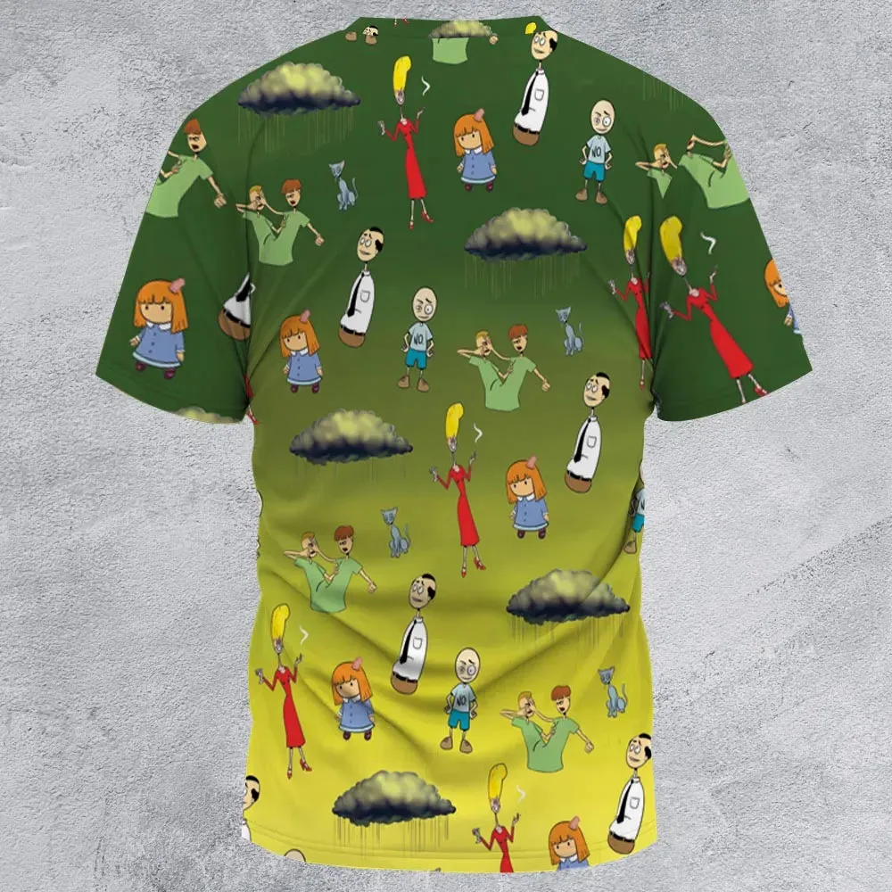 The Oblongs Retro TV Show All-Over Print Unisex T-Shirt - 2