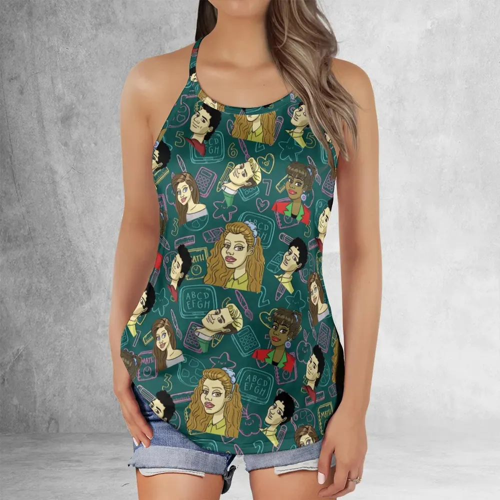 Class of 93' Saved By The Bell Criss Cross Tank Top - 2