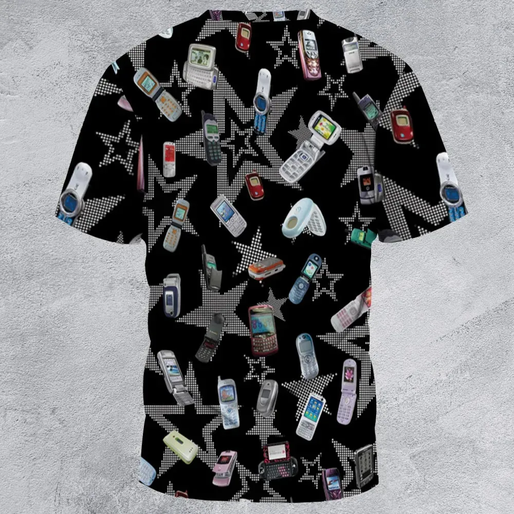 Retro Futurism All-Over Print Unisex T-Shirt - 2