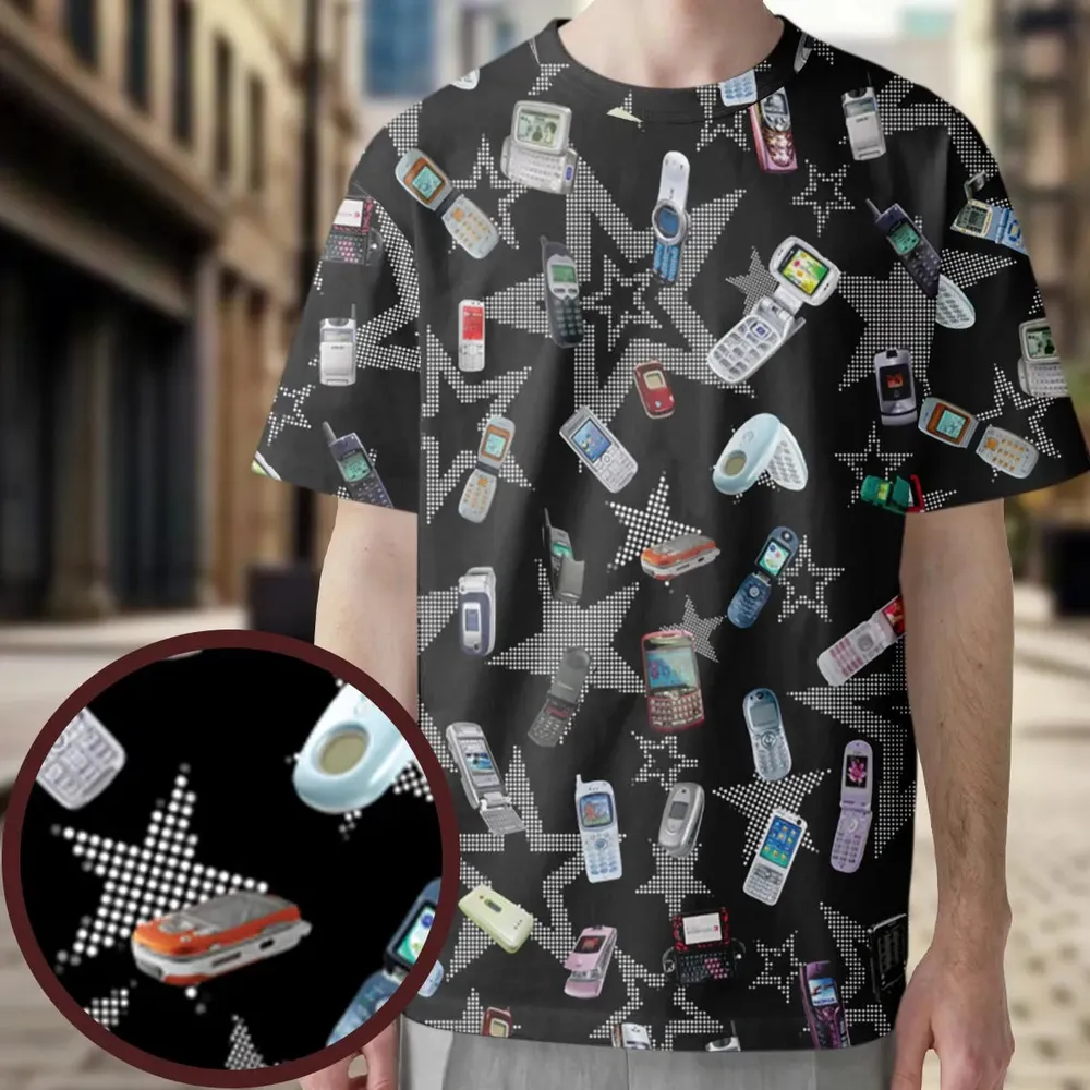 Retro Futurism All-Over Print Unisex T-Shirt - 3