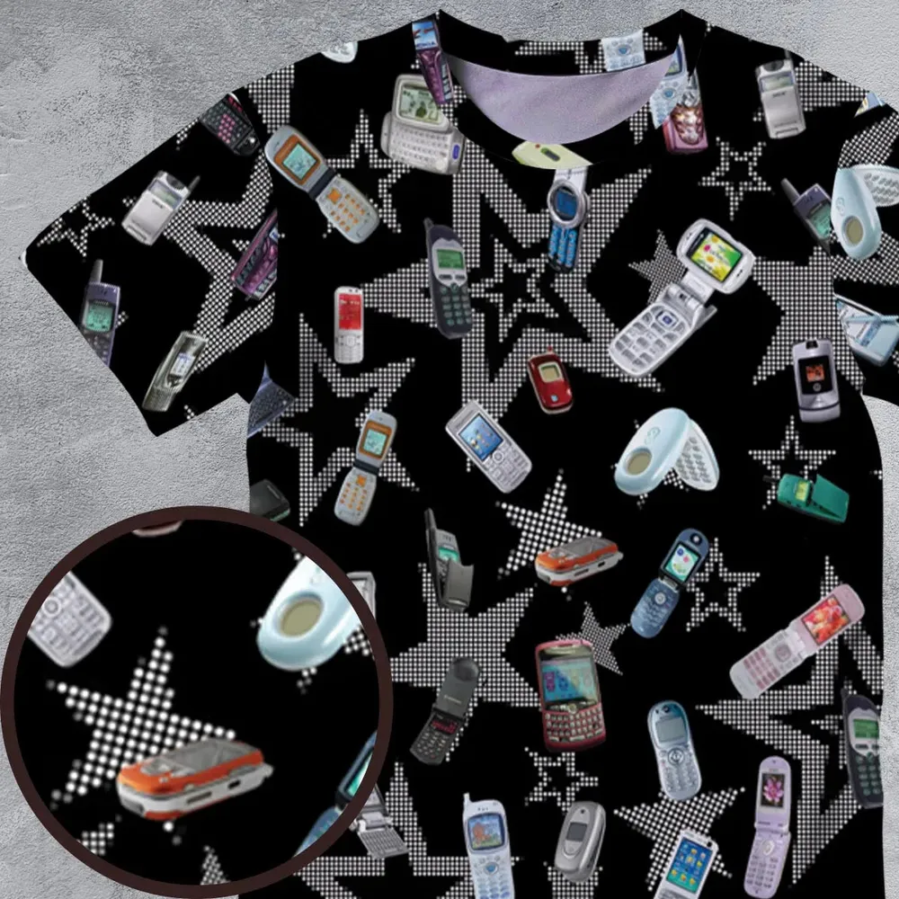 Retro Futurism All-Over Print Unisex T-Shirt - 4
