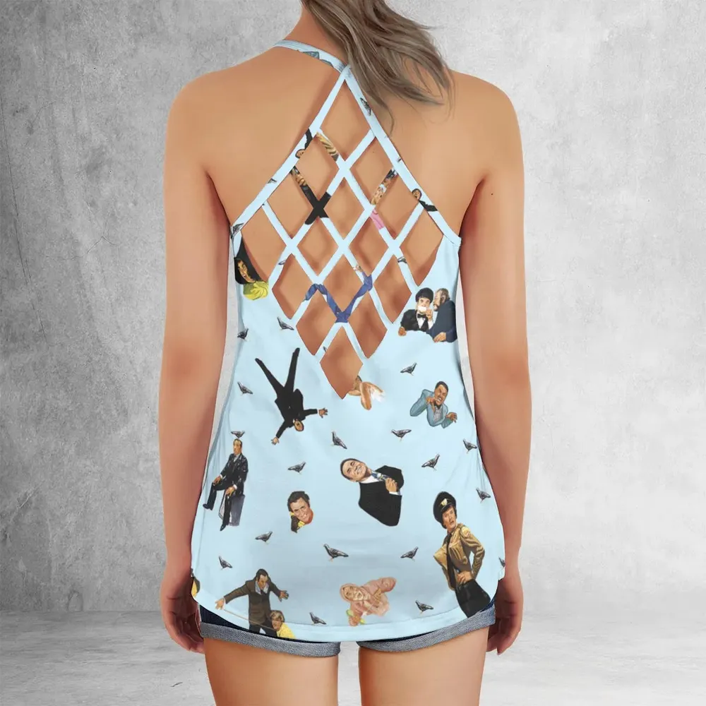 High Anxiety Characters Criss Cross Tank Top - 3