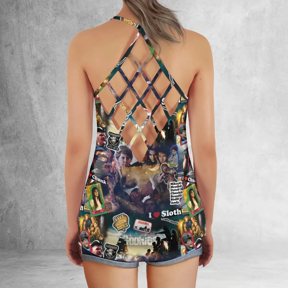 Goonies Rule The Goonies Criss Cross Tank Top - 3