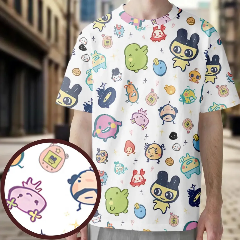 Digital Pets Tamagotchi All-Over Print Unisex T-Shirt - 3