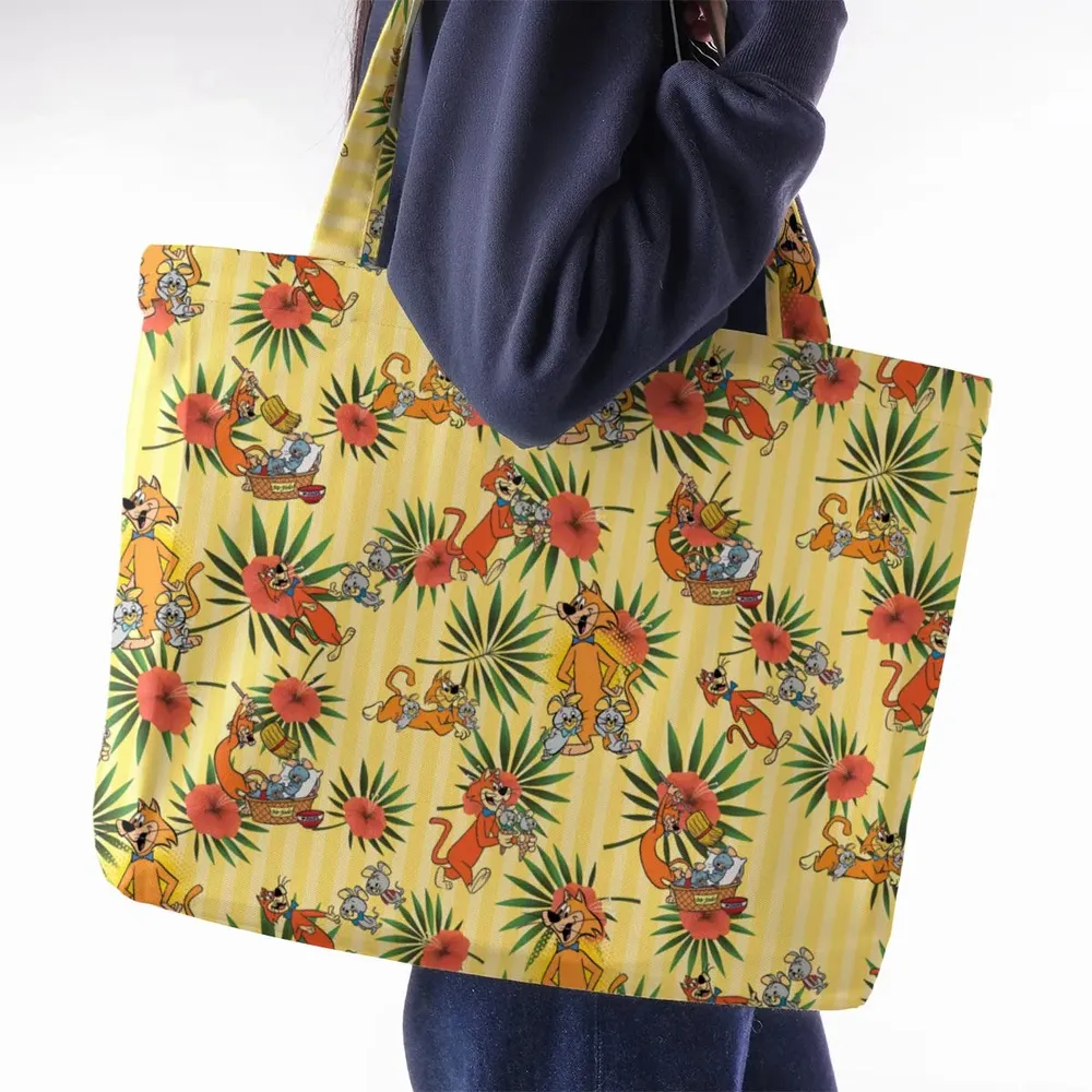 Pixie And Dixie And Mr. Jinks Large Tote Bag - 2