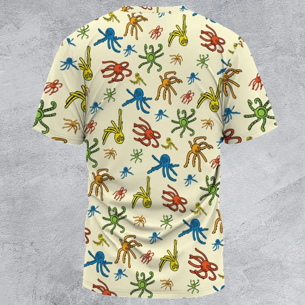 Walks Creeps Tumbles Wacky Wallwalkers All-Over Print Unisex T-Shirt - 2