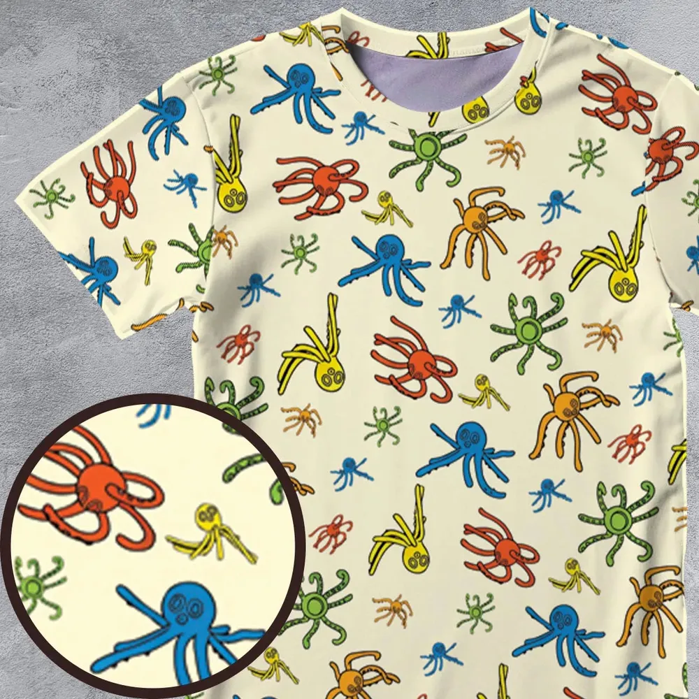 Walks Creeps Tumbles Wacky Wallwalkers All-Over Print Unisex T-Shirt - 4