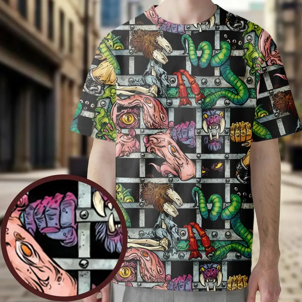 Castle Grayskull Dungeon He-man And The Masters Of The Universe All-Over Print Unisex T-Shirt - 3