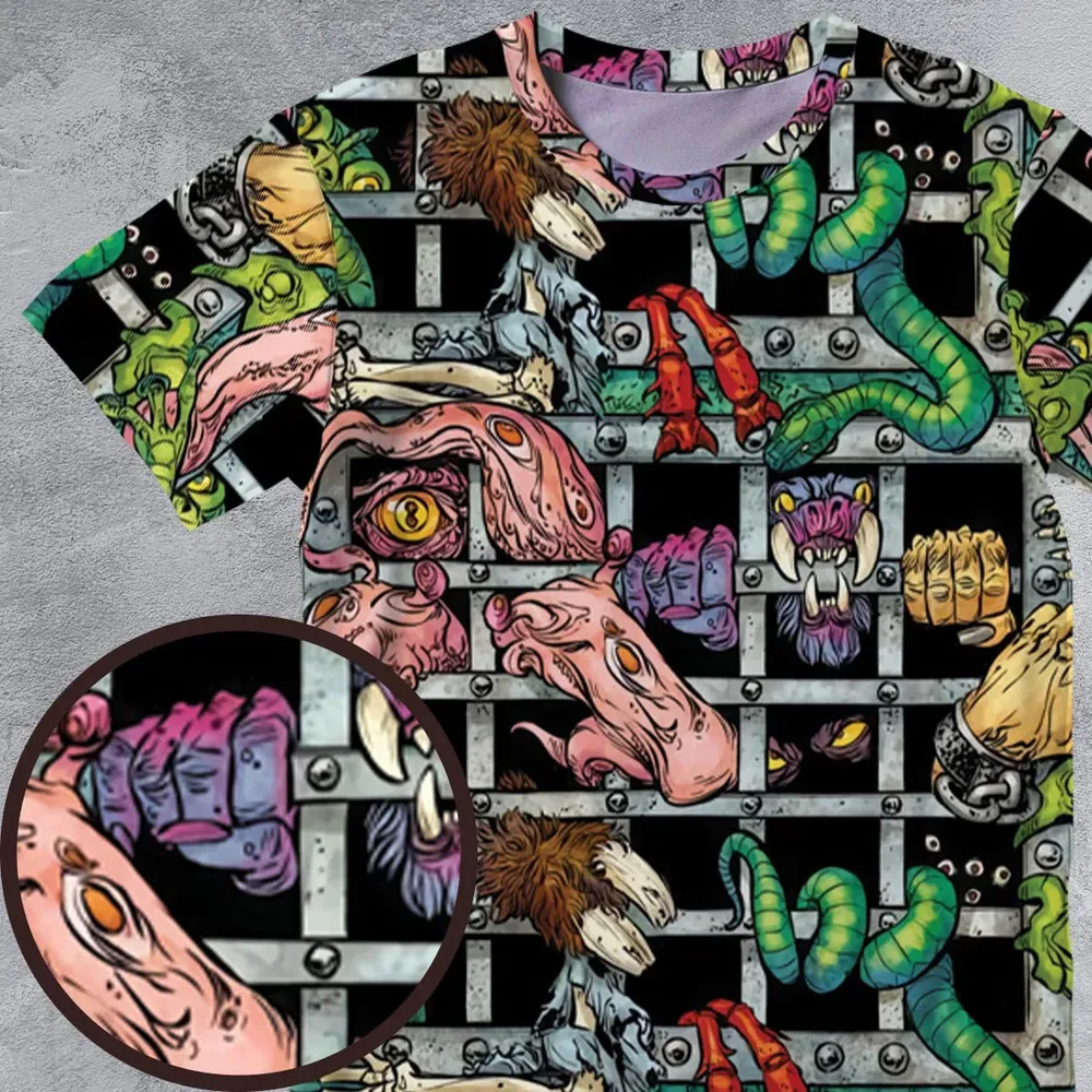 Castle Grayskull Dungeon He-man And The Masters Of The Universe All-Over Print Unisex T-Shirt - 4