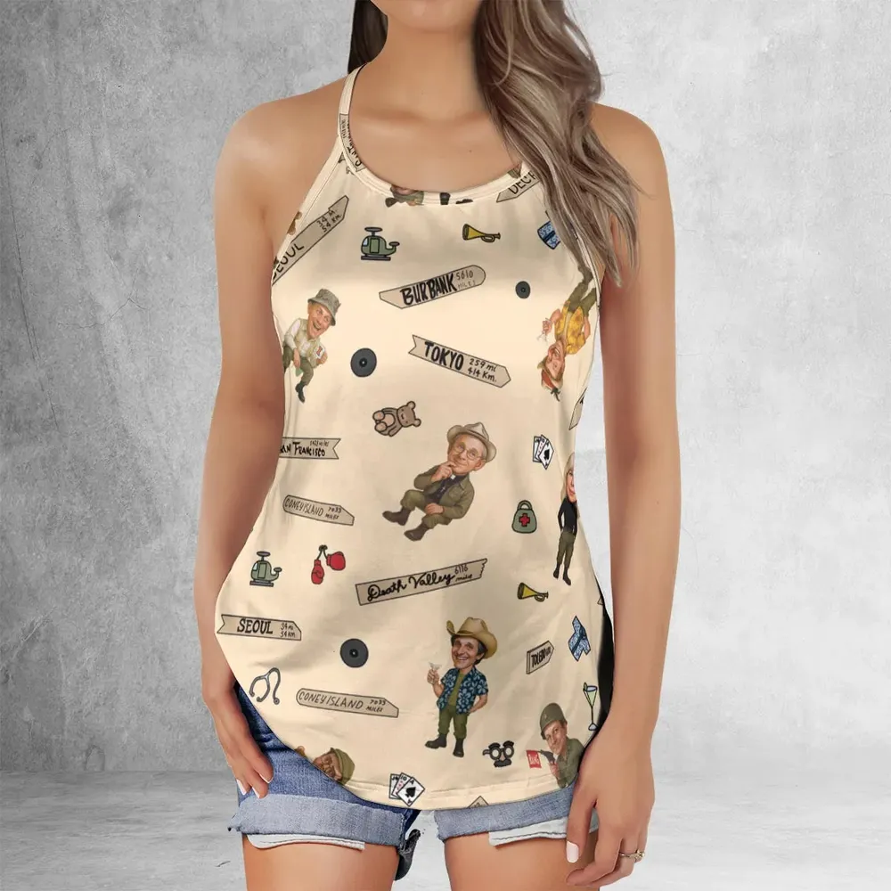Best Care Anywhere in Korea M*A*S*H Criss Cross Tank Top - 2
