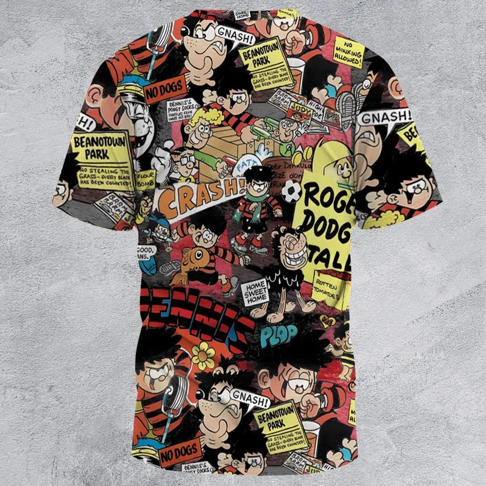 Retro Rebel Beano All-Over Print Unisex T-Shirt - 2