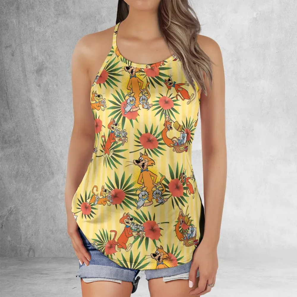 Pixie And Dixie And Mr. Jinks Criss Cross Tank Top - 2
