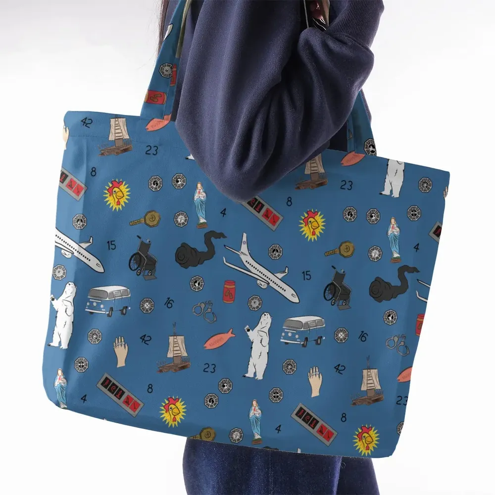 Get Lost Again Lost TV Show Large Tote Bag - 2