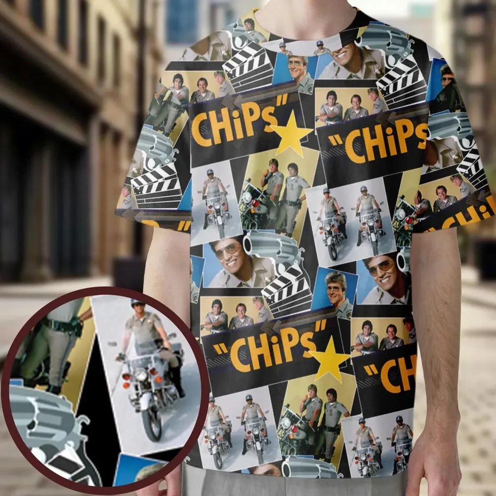 70s Flashback Chips All-Over Print Unisex T-Shirt - 3