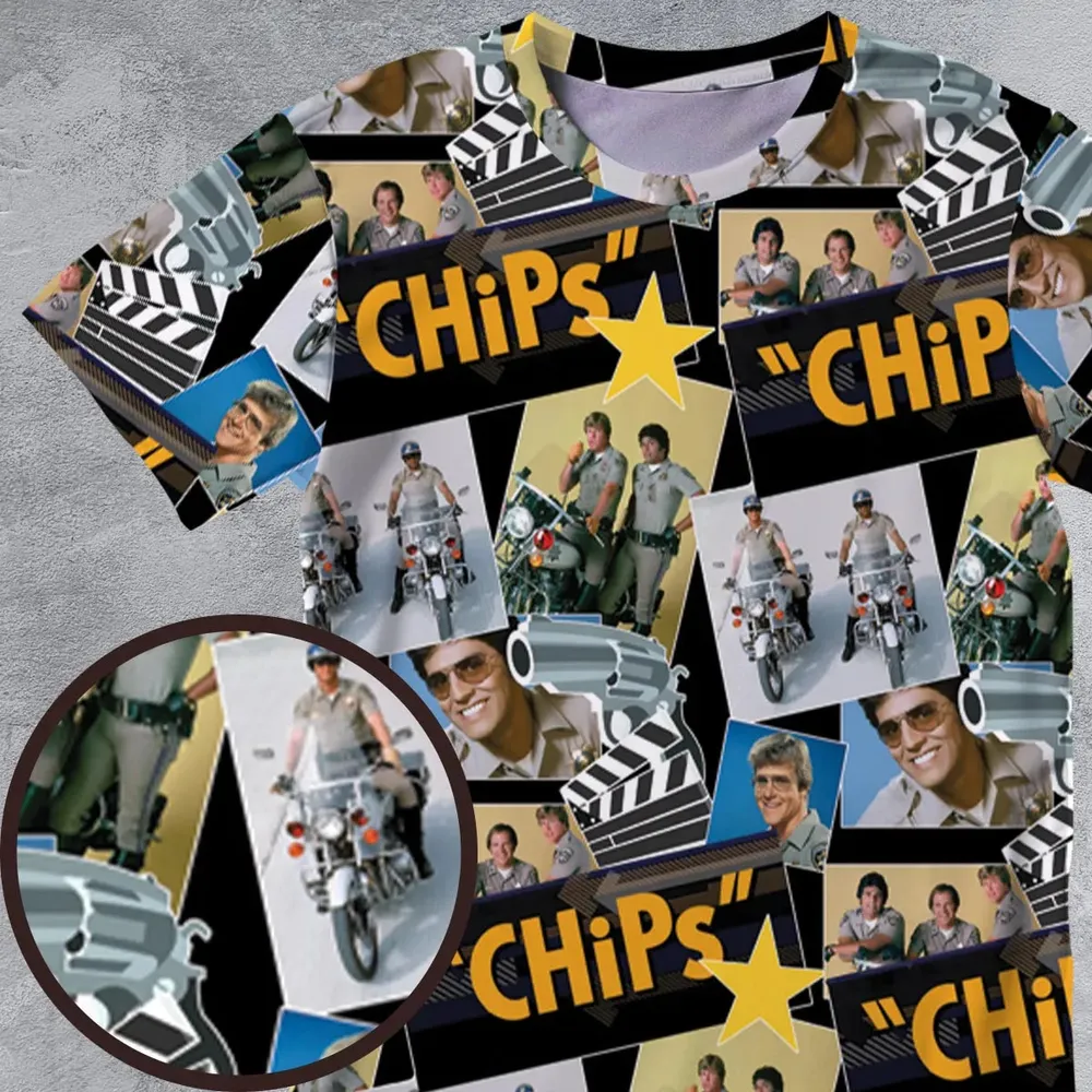 70s Flashback Chips All-Over Print Unisex T-Shirt - 4