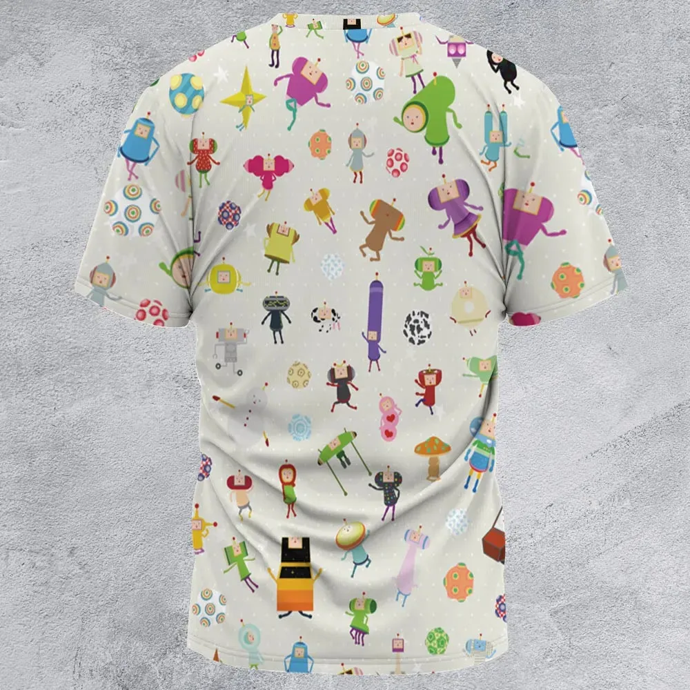 Cute Characters Katamari All-Over Print Unisex T-Shirt - 2