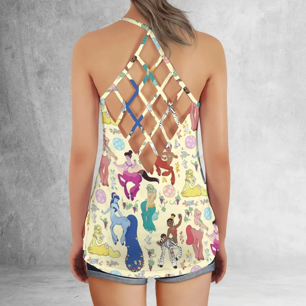 Centaurs Fantasia Criss Cross Tank Top - 3