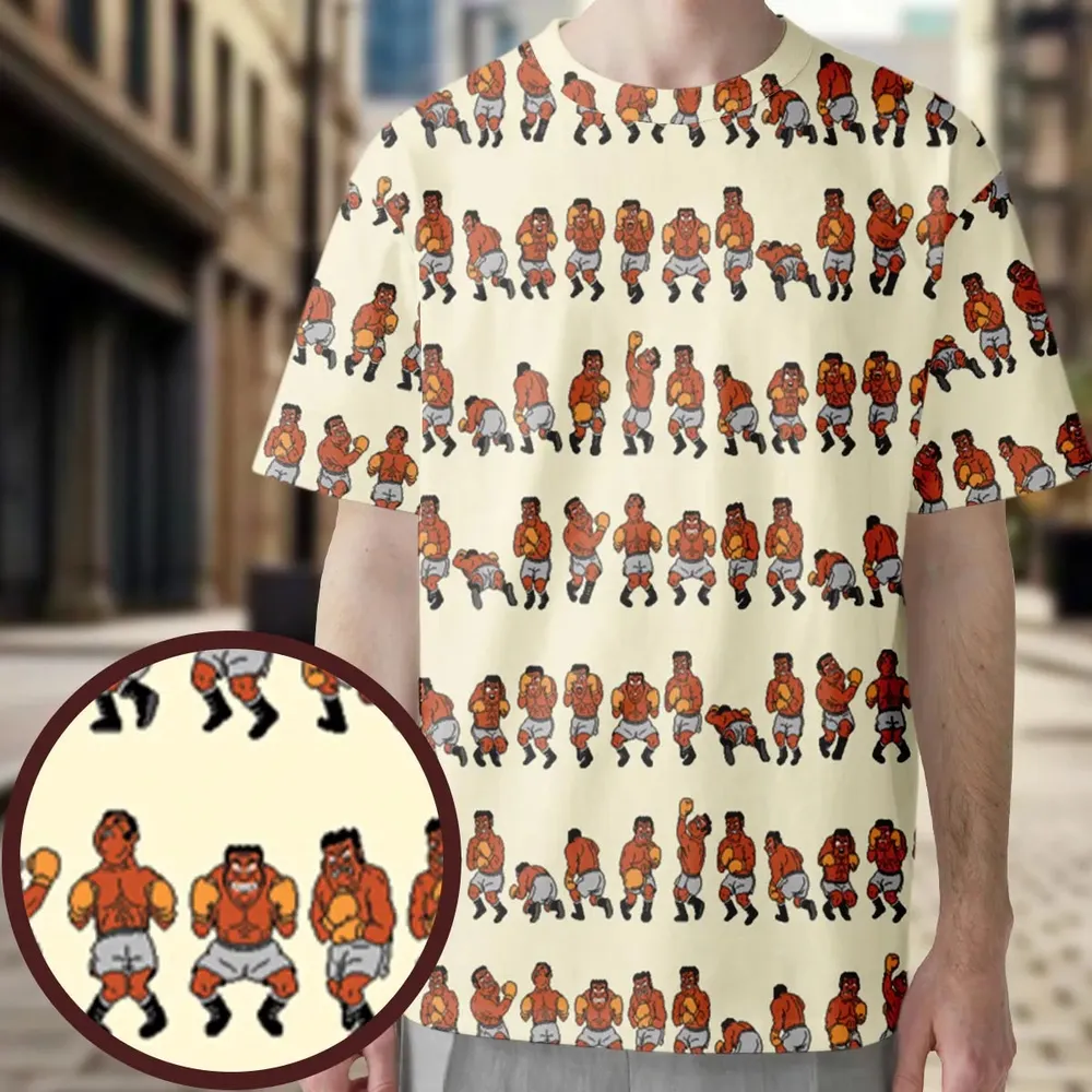 Mike Tyson's Punch-Out!! All-Over Print Unisex T-Shirt - 3
