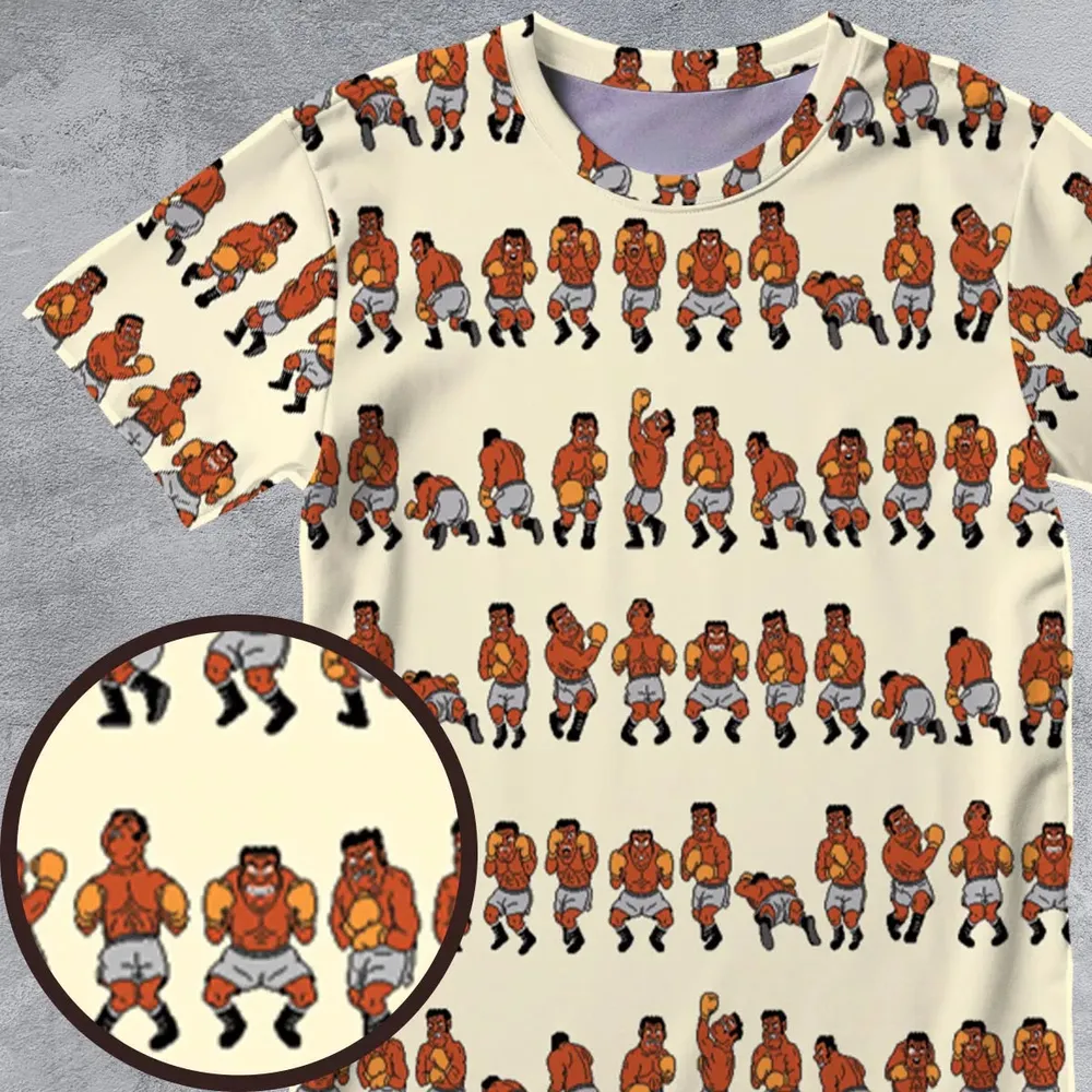 Mike Tyson's Punch-Out!! All-Over Print Unisex T-Shirt - 4