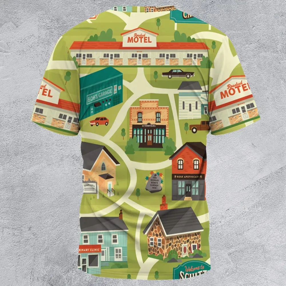 Schitt's Creek Town Map All-Over Print Unisex T-Shirt - 2