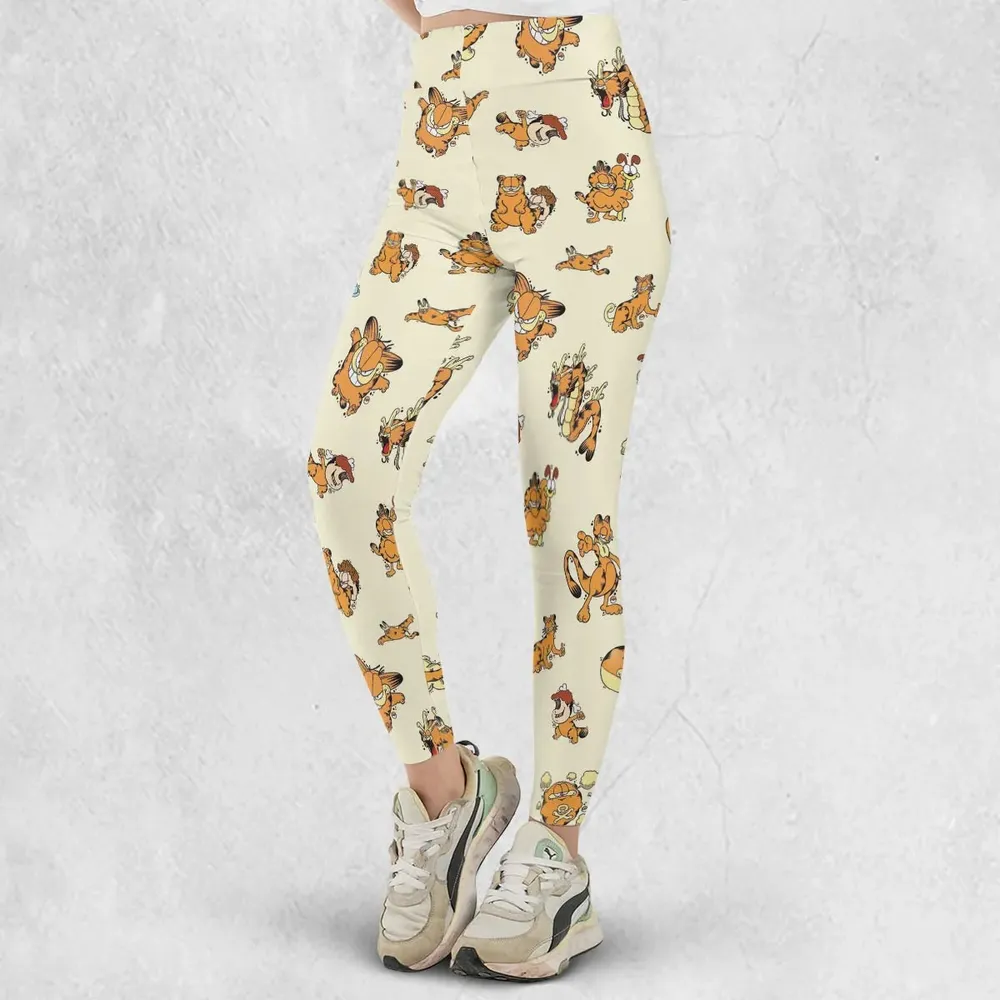 Lazy Legend Garfield Pokemon Mashup Legging - 2