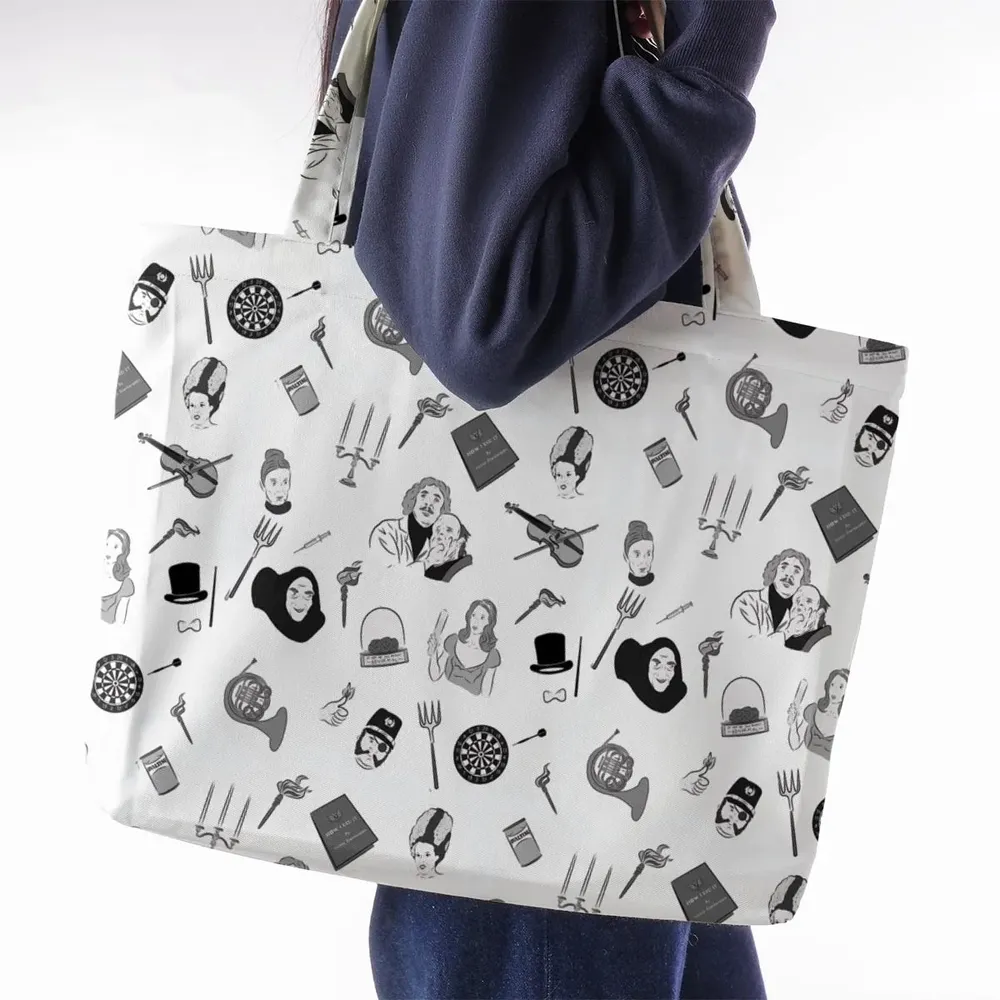 Pronounce Fronkenstein Young Frankenstein Large Tote Bag - 2