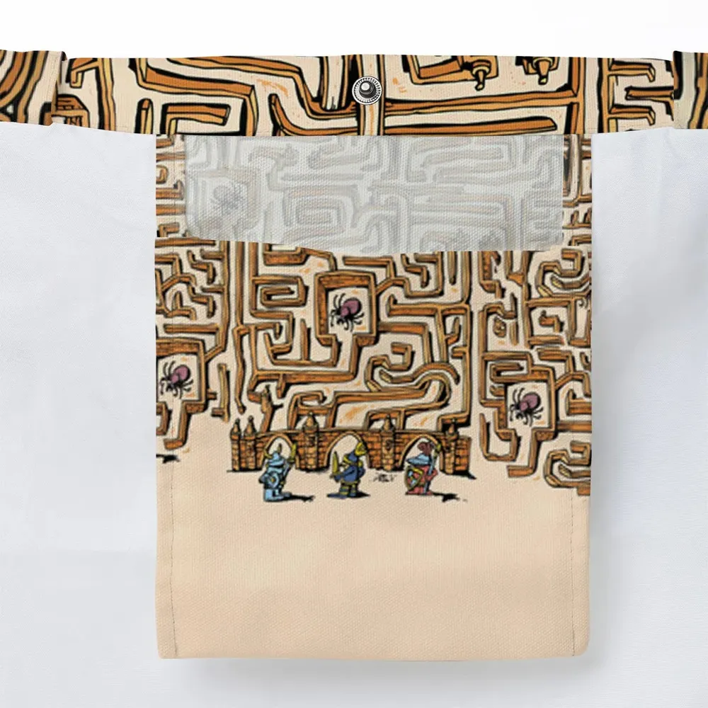 Fantasy Drip Labyrinth Large Tote Bag - 3