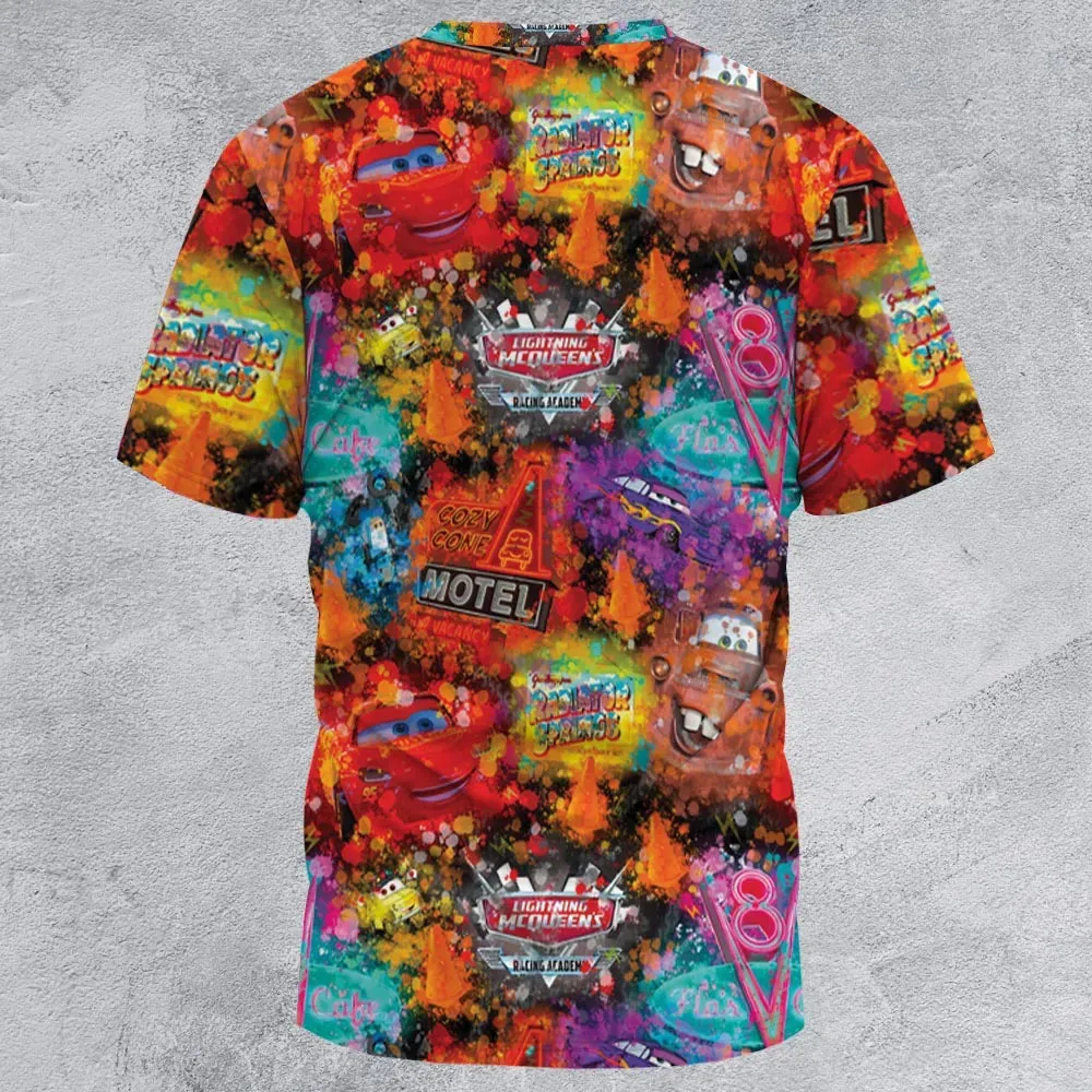 Neon Radiator Spring Cars All-Over Print Unisex T-Shirt - 2