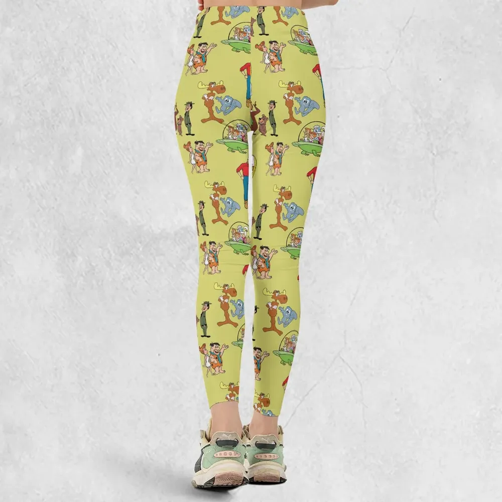 60s Cartoon Characters Legging - 3