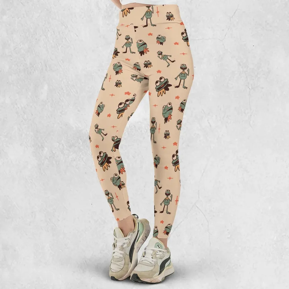 Kermit The Frog Doodles Legging - 2