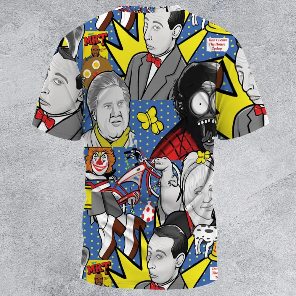 Don't Leave The House Today Pee Wee's Big Adventure All-Over Print Unisex T-Shirt - 2