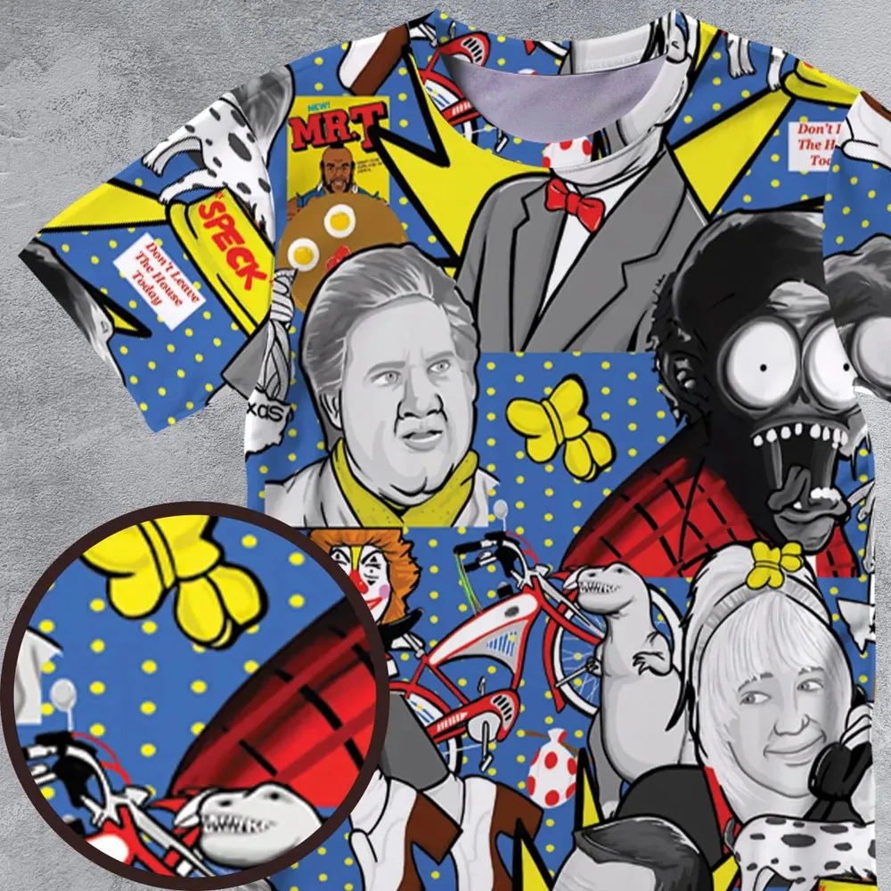 Don't Leave The House Today Pee Wee's Big Adventure All-Over Print Unisex T-Shirt - 4