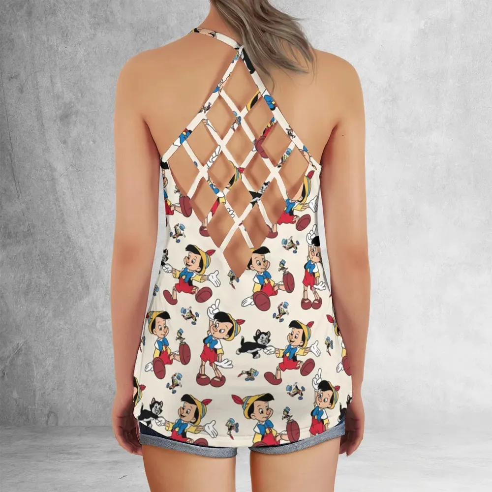Whimsy Wear Pinocchio Criss Cross Tank Top - 3