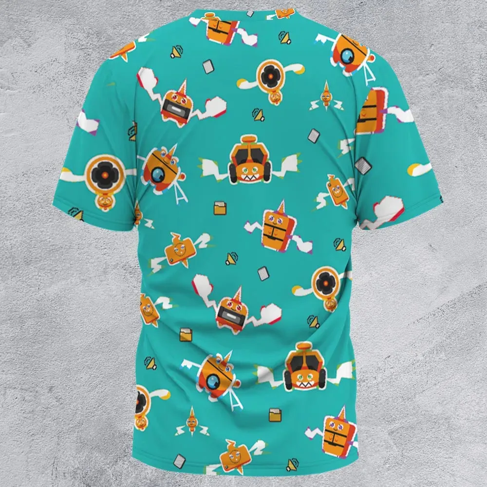 Pixel Rotom Electric Pokemon All-Over Print Unisex T-Shirt - 2