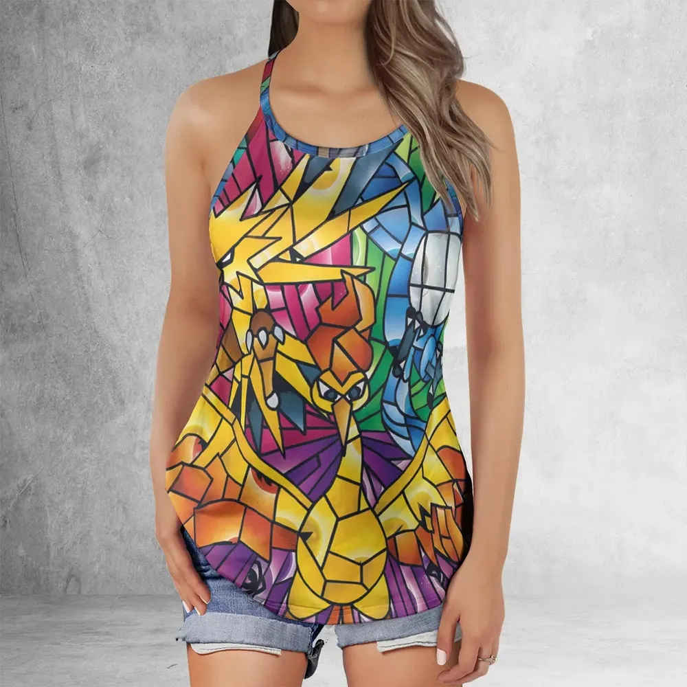 Legendary Birds Pokemon Criss Cross Tank Top - 2