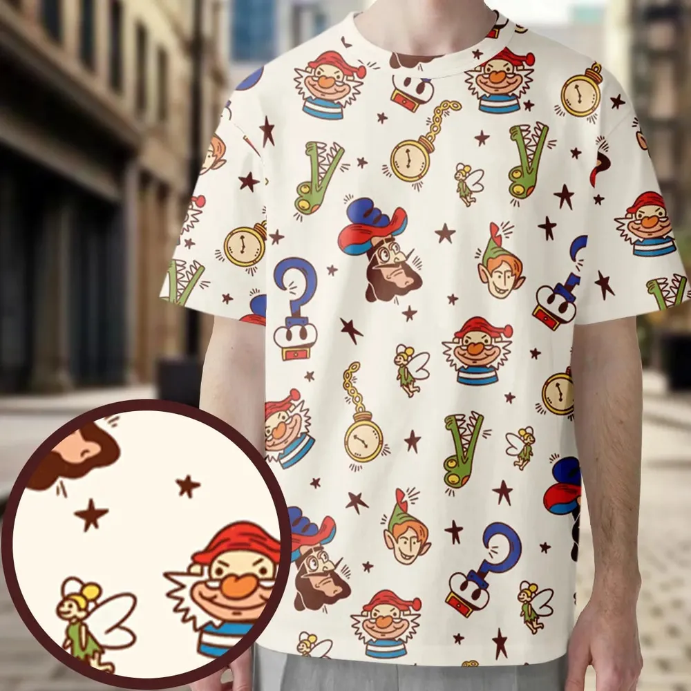 Fly With Pan Peter Pan All-Over Print Unisex T-Shirt - 3